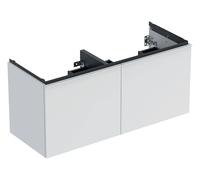 Meuble bas Geberit Acanto 2 tiroirs 2 tir anglaise lavabo 2C 120cm blanc mat - GEBERIT 503.007.01.3