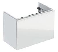 Geberit Acanto meuble sous-vasque 500615012 Compact, 74x53,5x41,6cm, verre blanc - blanc brillant