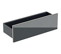 Geberit Acanto panneau mural 500617JK2 45x14,8x16cm, lave en verre - lave mat