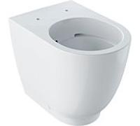 Geberit Acanto à poser au sol WC 500602018 4,5 l, surélevé, à fleur de mur, fermé, sans rebord, blanc KeraTect