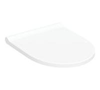 Geberit Acanto WC siège 502719011 Charnières en laiton chromé, avec amortisseur de fermeture, amovible, blanc