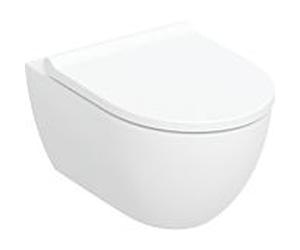 Geberit Acanto WC suspendu avec abattant WC 502774001 4,5 l, TurboFlush, sans bride, blanc