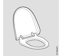 Abattant WC pour Geberit AquaClean 8000plus 8000 Blanc alpin - GEBERIT 250.034.11.1