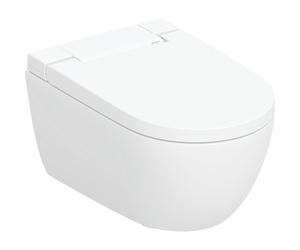 Geberit AquaClean Alba WC-douche - 37.5x56.5x40.5cm - sans bride de rinçage - rinçage profond - télécommande - KeraTect - blanc brillant 146.350.01.1