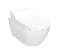 Geberit AquaClean - Bidet électronique Tuma Comfort avec céramique, suspendu, TurboFlush, SoftClosing, KeraTect, verre/blanc 146.290.SI.1