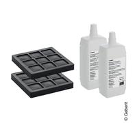 Geberit AquaClean Kit de 2 filtres à charbon actif et 2 produits nettoyants pour buses NEW pour AquaClean 8000plus et Balena 8000, 240626001,