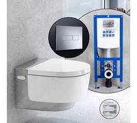 Geberit AquaClean Mera Classic Pack complet WC japonais et bâti-support neeos,, 146200211+16601CR#SET, Classic