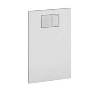 Geberit AquaClean - Plaque de recouvrement avec commande intégrée pour sièges de bidet, verre / blanc 115.324.SI.1