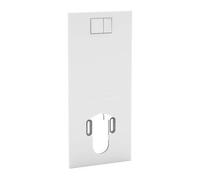 Geberit AquaClean - Plaque de recouvrement avec commande intégrée pour toilettes complètes, verre / blanc 115.328.SI.1