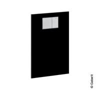 Geberit AquaClean Plaque design en verre pour fixation sur réservoir de chasse encastré Geberit, 115324SJ1,