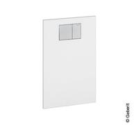 Geberit AquaClean Plaque design en verre pour fixation sur réservoir de chasse encastré Geberit, 115324SI1,