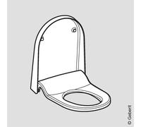 Geberit AquaClean Sela Abattant avec couvercle, fabrication 2013 - 03/2019, 242810111,