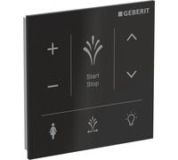 Geberit Aquaclean Sela panneau de commande mural 9,3x9,3cm Verre Noir 147.041.sj.1