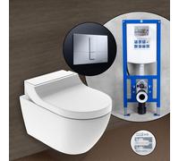 Geberit AquaClean Tuma Comfort Pack complet WC japonais et bâti-support neeos,, 146290111+16791CR#SET, Comfort