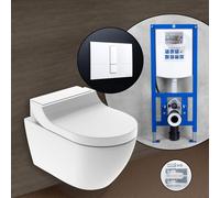 Geberit AquaClean Tuma Comfort Pack complet WC japonais et bâti-support neeos,, 146290111+16791WH#SET, Comfort