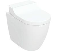 Geberit AquaClean Tuma système de toilettes complet 146310SI1 avec toilettes indépendantes, profondes, verre blanc