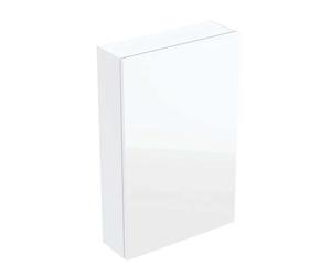 Geberit - Armoire 70x45x15 cm, 1 porte, charnières G/D, blanc/verre blanc 502.318.01.2