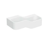 Geberit Bambini - Double-lavabo pour enfants, 90x39 cm, à droite, sans trop-plein, sans trou pour robinetterie, blanc alpin 502.974.00.2
