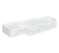Geberit Bambini lavabo 140x39 cm classique pour enfants blanc-bleu brillant 502.976.SX.1