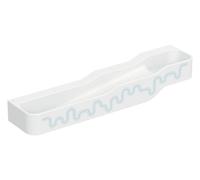 Geberit Bambini jeu et lavabo, L:180cm, 4 places de lavage, bassin plus bas à gauche, sans trop-plein, 502.977.SX.2, Couleur: blanc alpin / décor : bleu océan - bleu clair / sans trou de lapin