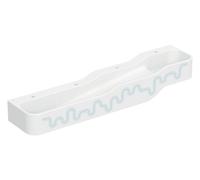 Geberit Bambini jeu et lavabo, L:180cm, 4 places de lavage, bassin plus bas à gauche, sans trop-plein, 502.977.SX.1, Couleur: blanc alpin / Décor : bleu océan - bleu clair / Trou de levage à gauche et