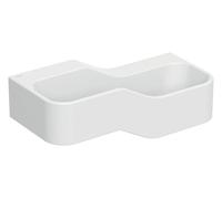 Geberit Bambini - Double-lavabo pour enfants, 90x39 cm, à droite, sans trop-plein, sans trou pour robinetterie, blanc alpin 502.974.00.2