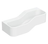 Geberit Bambini - Double-lavabo pour enfants, 90x39 cm, à gauche, sans trop-plein, sans trou pour robinetterie, blanc alpin 502.973.00.2