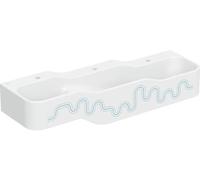 Geberit Bambini lavabo 140x39 cm classique pour enfants blanc-bleu brillant 502.976.SX.1