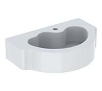 Geberit Bambini lavabo 60x40 cm semi-circulaire classique pour enfants blanc brillant 326060000