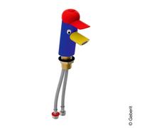Geberit Bambini - Robinet de lavabo, pour enfants, multicolore 571600000