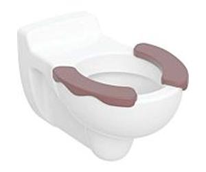 Geberit Bambini mur à laver WC 201710000 blanc , 6 l, siège rouge carmin