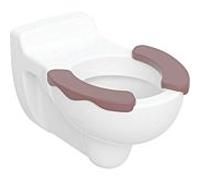 Geberit Bambini mur à laver WC 201710600 blanc KeraTect, 6 l, siège rouge carmin