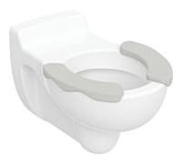 Geberit Bambini mur à laver WC 201715600 blanc KeraTect, 6 l, siège gris agate