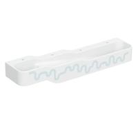 Geberit Bambini paysage de jeu et de lavage, L:180cm, 4 places de lavage, bassin plus profond à droite, sans trop-plein, 502978SX1, Couleur: blanc alpin / Décor : bleu océan - bleu clair / Trou de lev