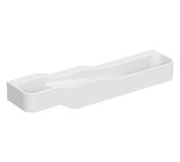 Geberit Bambini paysage de jeu et de lavage, L:180cm, 4 places de lavage, bassin plus profond à droite, sans trop-plein, 502.978.00.2, Couleur: blanc alpin / sans décor / sans trou de lapin