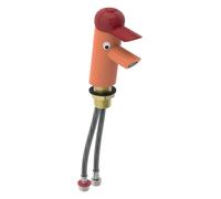 Geberit Bambini - mitigeur de lavabo pour enfant, rouge carmin/orange 116.207.FY.1
