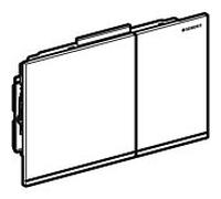 Geberit BetPl. Sigma60 , pour 2 ensembles sp. 243415GH1 Pièce détachée chrome brossé