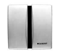 Geberit bouton de chasse d'eau pour urinoir chrome mat 115.802.46.5