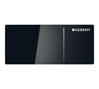 Geberit - Bouton poussoir à distance Geberit série 70, pour double décharge pour réservoir encastré Sigma 12 cm : verre noir (115.630.SJ.1)