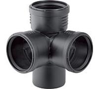 Geberit Branche d'angle Silent PP 390559141 DN 100/100/100, 87,5 degrés, optimisée pour le bruit