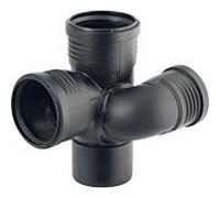 Geberit Branche d'arche de Geberit Silent PP 390564141 DN 100/70/100, 87,5 degrés, gauche, optimisé pour le son