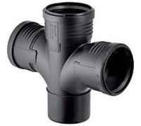 Geberit Branche PP silencieuse 390567141 DN 110/110/75, avec rayon intérieur, 87,5 degrés, double