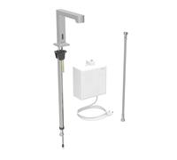 Geberit Brenta - Commande électronique de chasse d'eau, alimentation secteur, easy to clean, inox brossé 116.171.SN.1