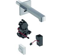 Geberit Brenta - Mitigeur de lavabo électronique Brenta encastré, avec mélangeur, longueur : 170 mm, alimentation par le réseau, chrome 116.272.21.1