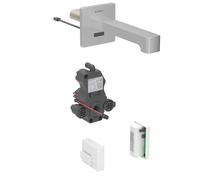 Geberit Brenta - Mitigeur de lavabo électronique encastré, alimenté par générateur, easy to clean, inox brossé 116.296.SN.1