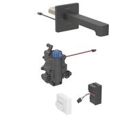 Geberit Brenta - Mitigeur de lavabo électronique thermostatique encastré, alimentation secteur, easy to clean, noir mat 116.277.14.1