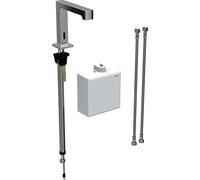 Geberit Brenta - Mitigeur de lavabo thermostatique électronique, alimentation depuis pile, chrome 116.178.21.1