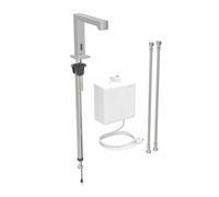 Geberit Brenta - Mitigeur de lavabo thermostatique électronique, alimentation secteur, easy to clean, inox brossé 116.177.SN.1