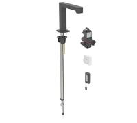 Geberit Brenta - Mitigeur électronique de lavabo, alimentation par pile, easy to clean, noir mat 116.194.14.1