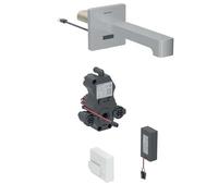 Geberit Brenta - Mitigeur électronique de lavabo encastré, alimentation par pile, easy to clean, inox brossé 116.294.SN.1